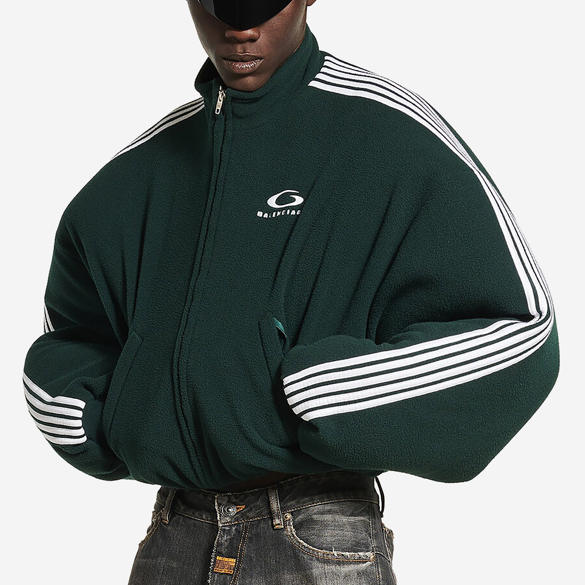 Balenciaga Loop Sports Icon Round Zip-Up Jacket