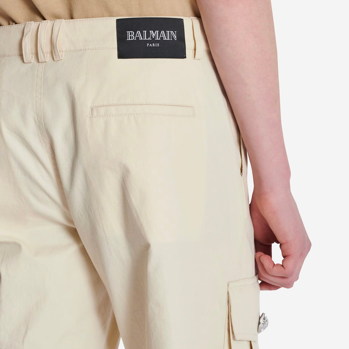 Balmain Cotton Cargo Trousers