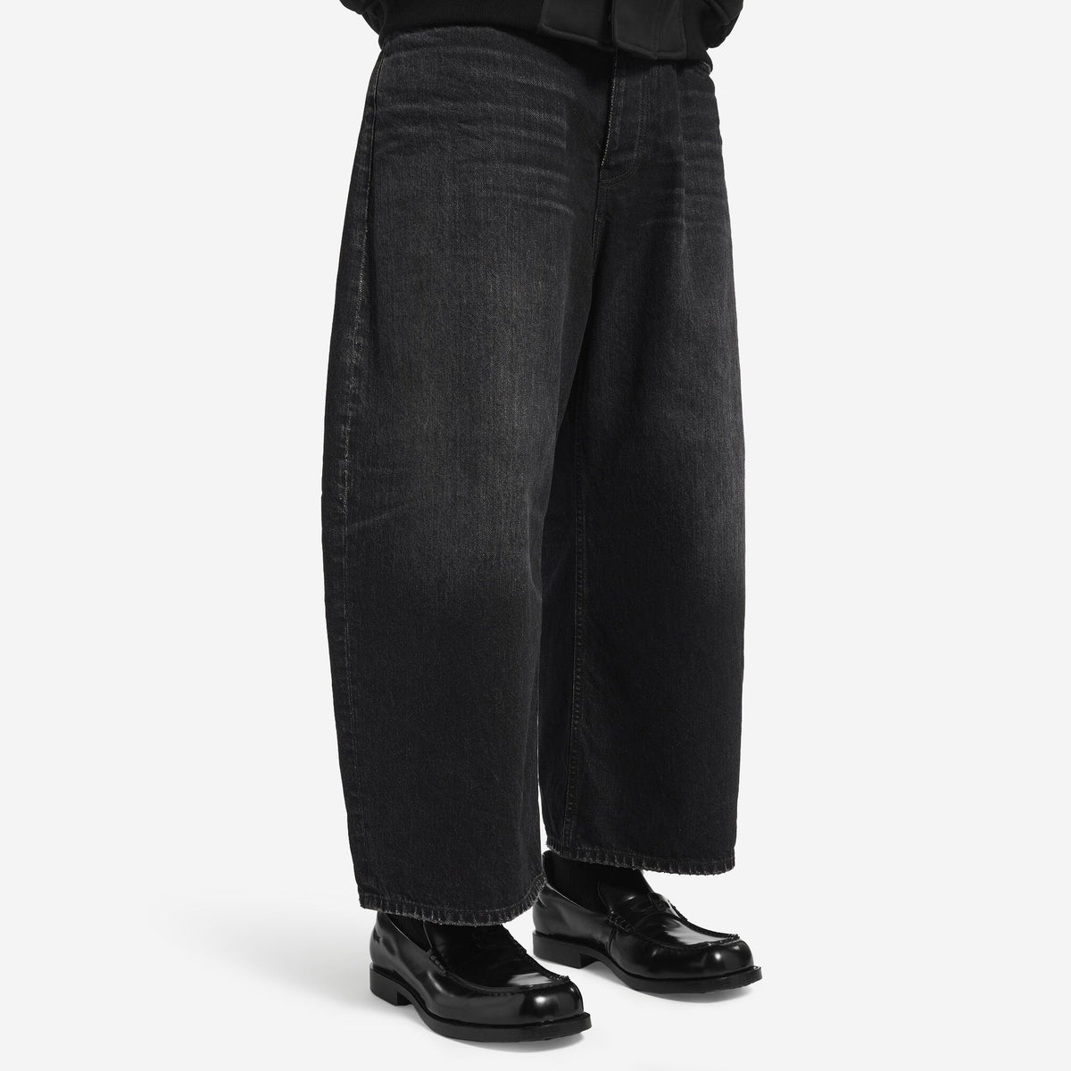 Balenciaga Curved Black Jeans