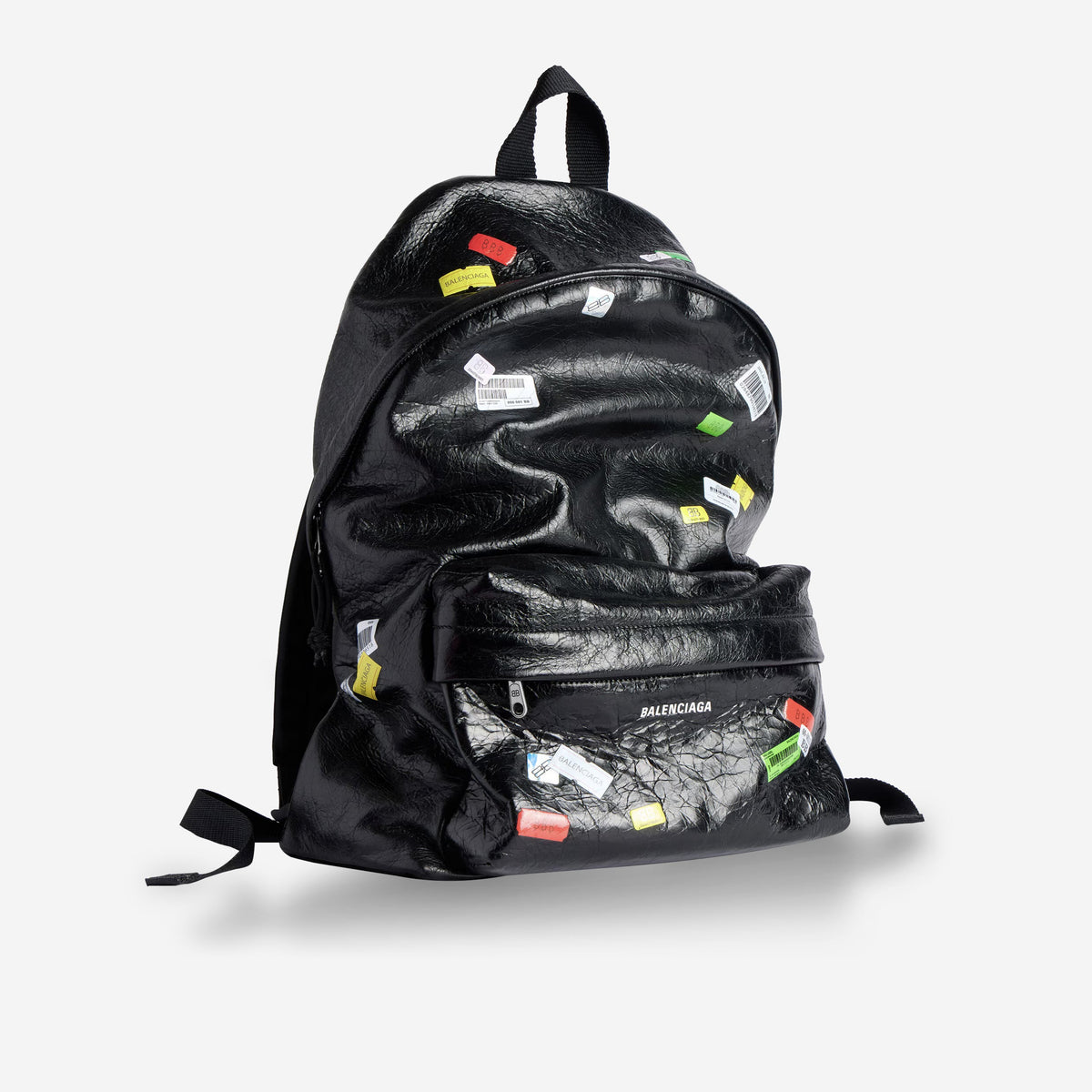 Balenciaga Printed Stickers Explorer Backpack
