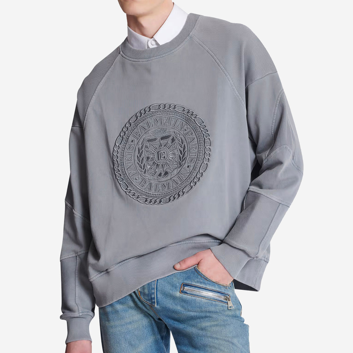 Balmain Embroidered Médaille Sweatshirt