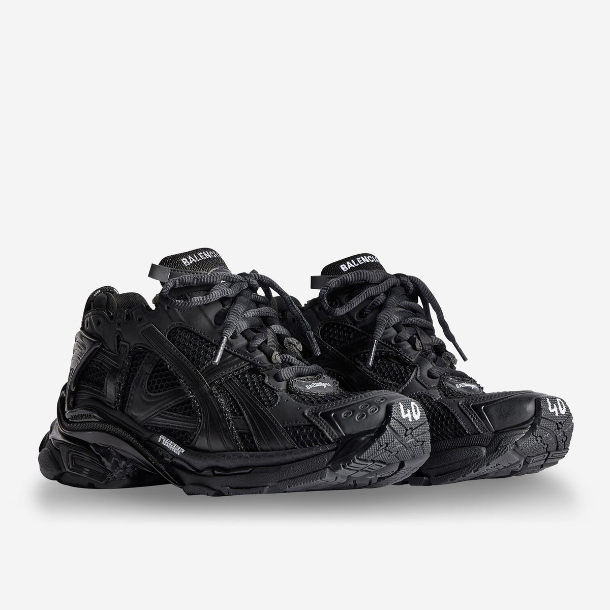 Balenciaga Mesh And Nylon Runner Sneakers