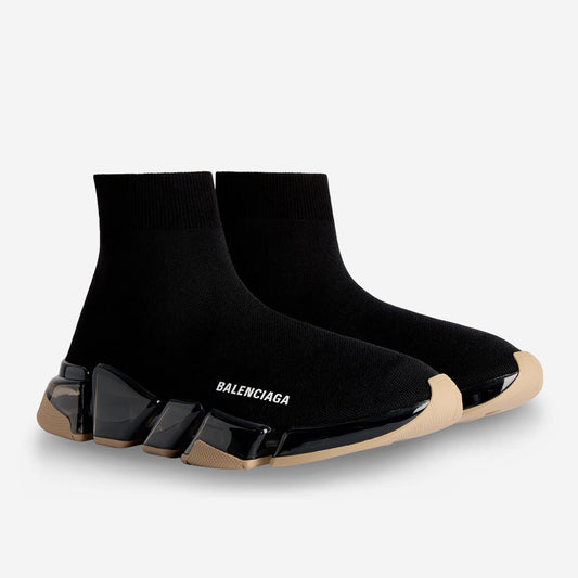 Balenciaga Speed 2.0 Full Clear Sole Recycled Knit Trainers