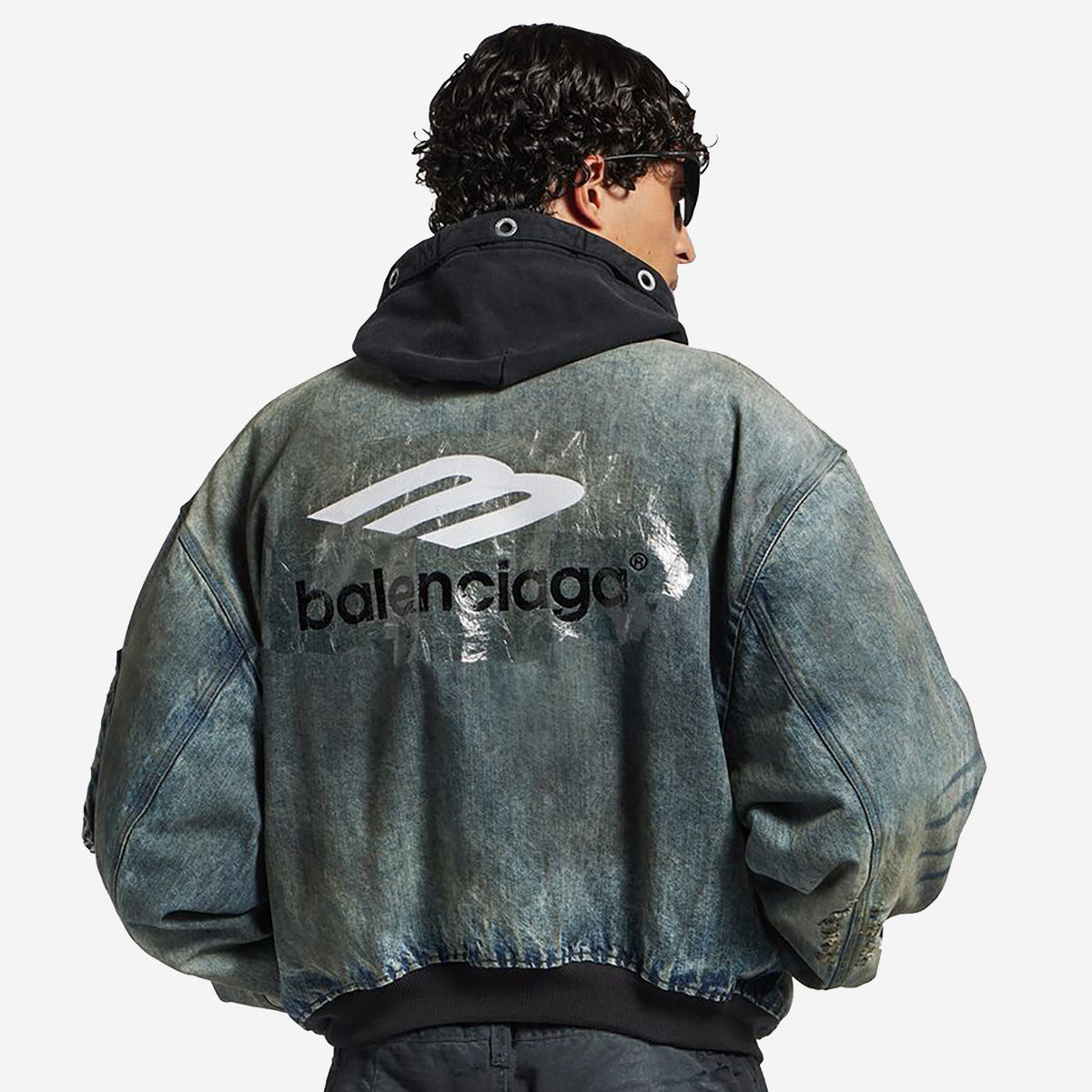 Balenciaga Dirty Grey Standard Bomber Jacket