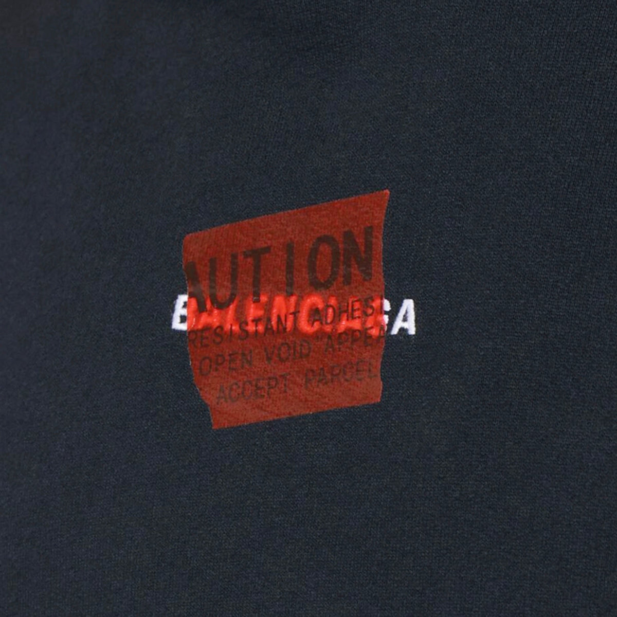 Balenciaga Taped Back Faded Black Baggy Sweatpants