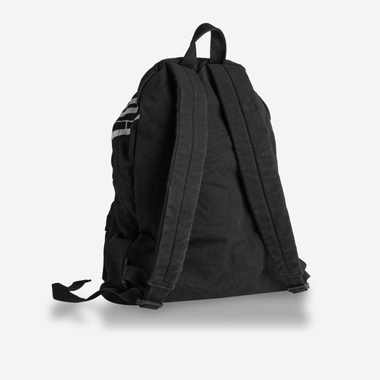 Balenciaga Editor Black Washed Canvas Backpack