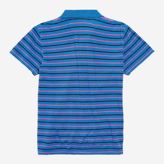 Balenciaga Laurel Classic Fitted Blue/Pink/Black Polo