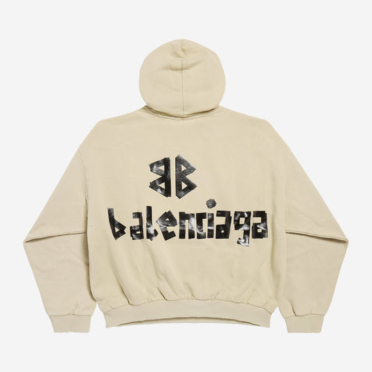 Balenciaga Tape Type Ripped Pocket Hoodie