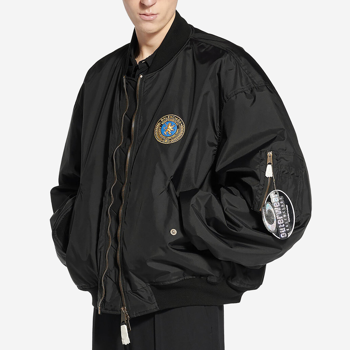 Balenciaga Large Fit Bomber Jacket