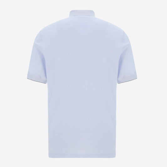 Brunello Cucinelli Cotton Embroidered Logo Polo Shirt