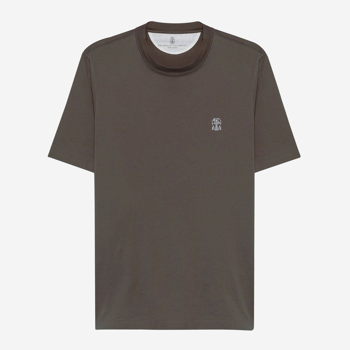 Brunello Cucinelli Cotton Jersey Logo T-Shirt