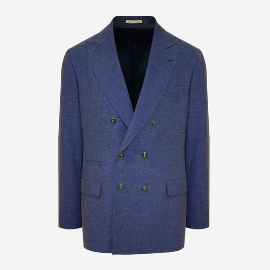 Brunello Cucinelli One-And-A-Half Breasted Metal Buttons Tailor Blazer