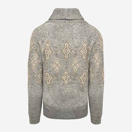 Brunello Cucinelli Geometric Jacquard Cardigan