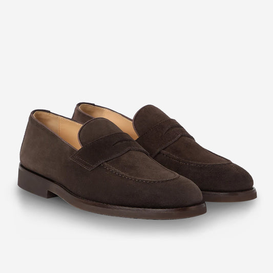 Brunello Cucinelli Suede Penny Loafers
