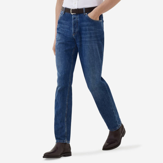 Brunello Cucinelli Lightweight Denim Traditional Fit Five-Pocket Jean
