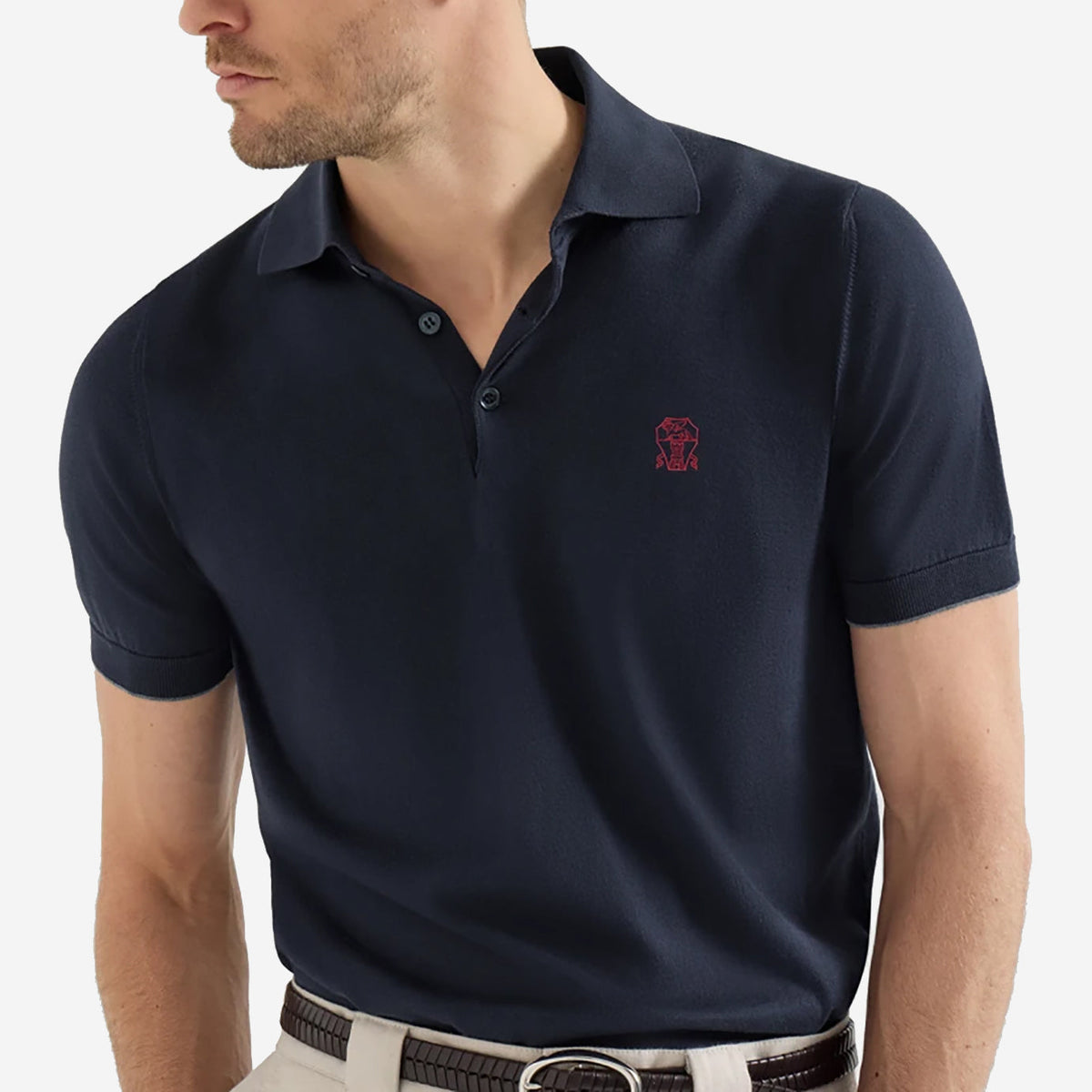 Brunello Cucinelli Cotton Polo Knitwear