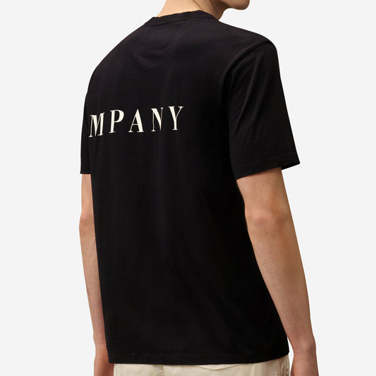 C.P. Company 30/1 Jersey Front-Back Logo T-Shirt