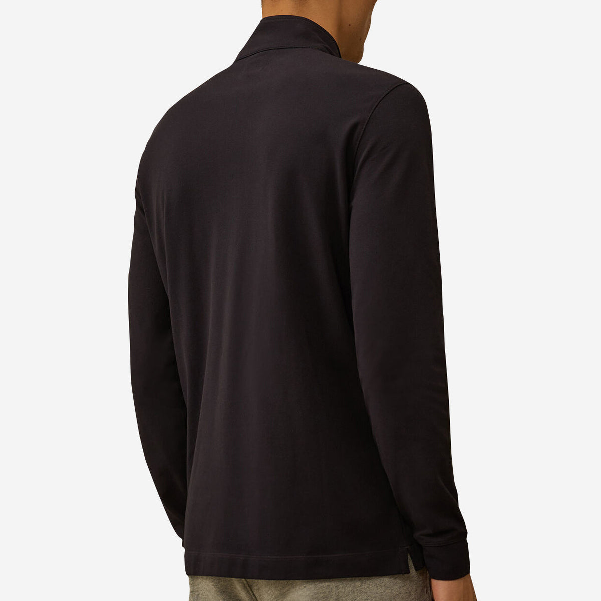 C.P. Company Stretch Piquet Half Zip Long Sleeve Polo