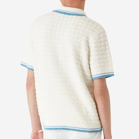 Casablanca Cotton Boucle Polo Shirt