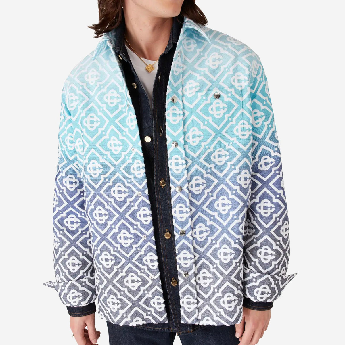 Casablanca Monogram Gradient Jacquard Shacket