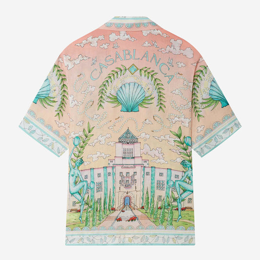 Casablanca Vase Linen Short Sleeve Shirt