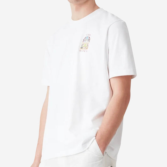 Casablanca Black Tennis Landscape Short Sleeve T‑Shirt