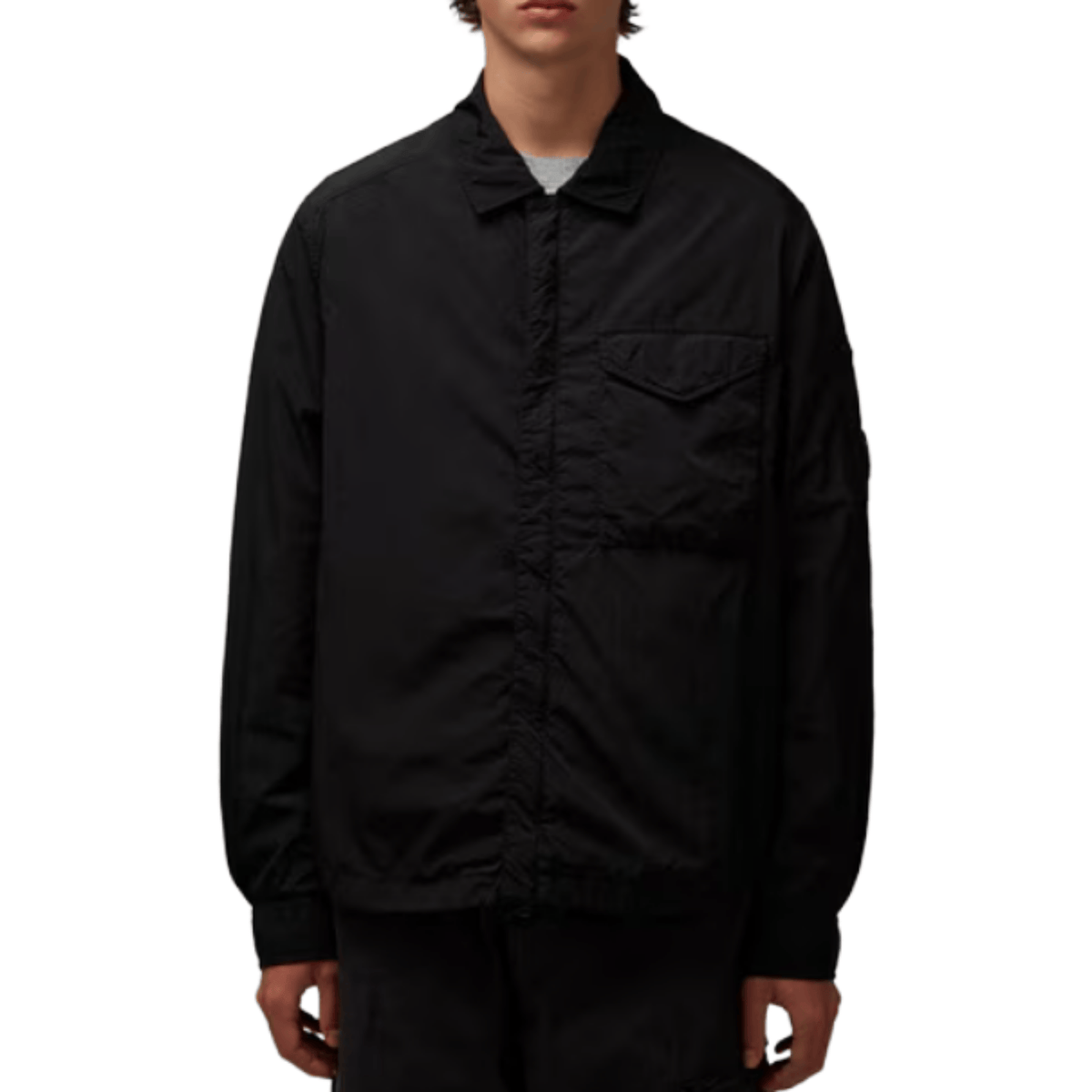CP Company Chrome Overshirt - Black Castmark