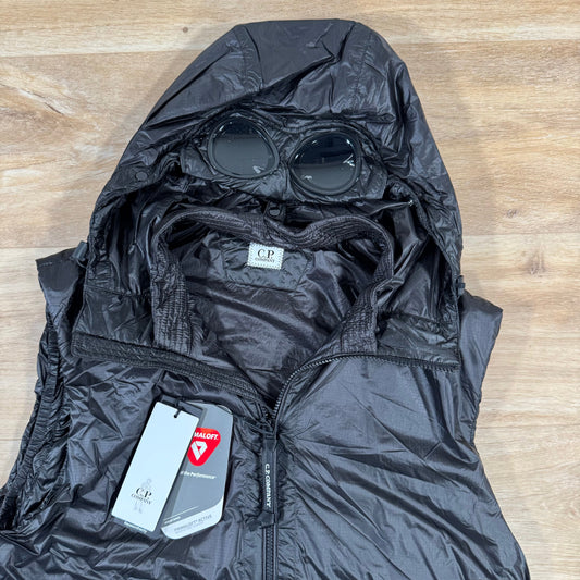 CP Company Nada Shell Primaloft Goggle Vest in Black Castmark