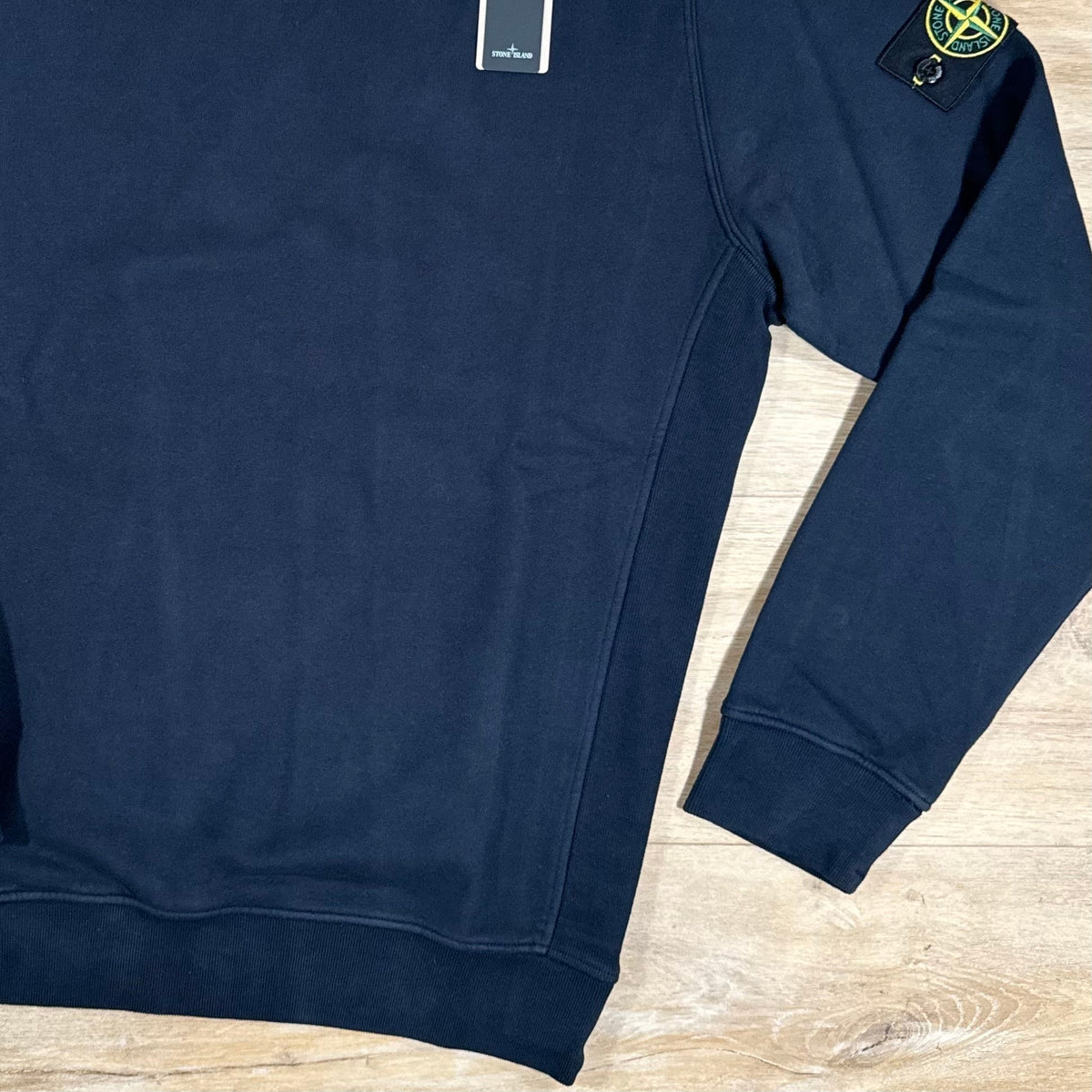 Stone Island Garment Dyed Crewneck Sweatshirt in Navy Castmark