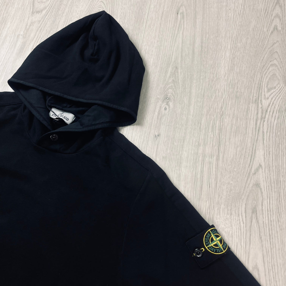 Stone Island Dyed Hoodie - Black Castmark