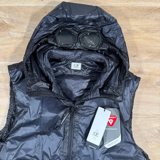 CP Company Nada Shell Primaloft Goggle Vest in Navy Castmark