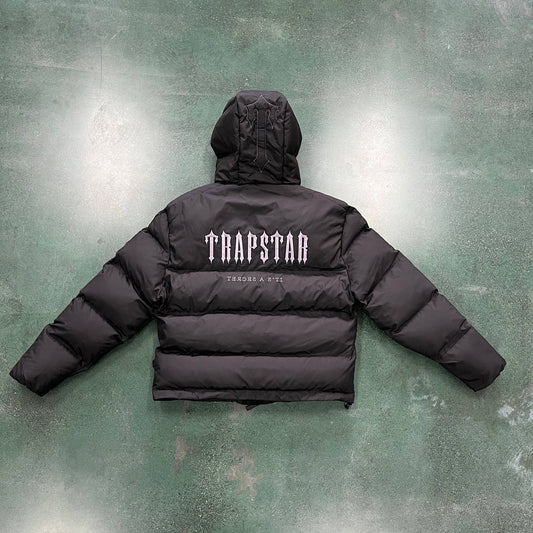 Trapstar Decoded Hooded Puffer 2.0 Jacket - Black