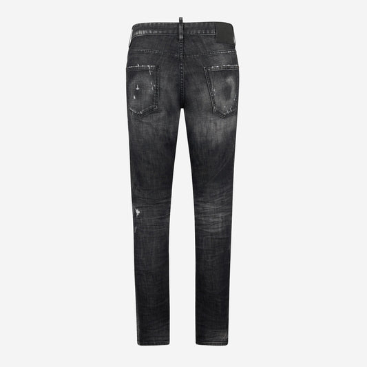 DSquared2 Black Fog Wash Teddy Jeans