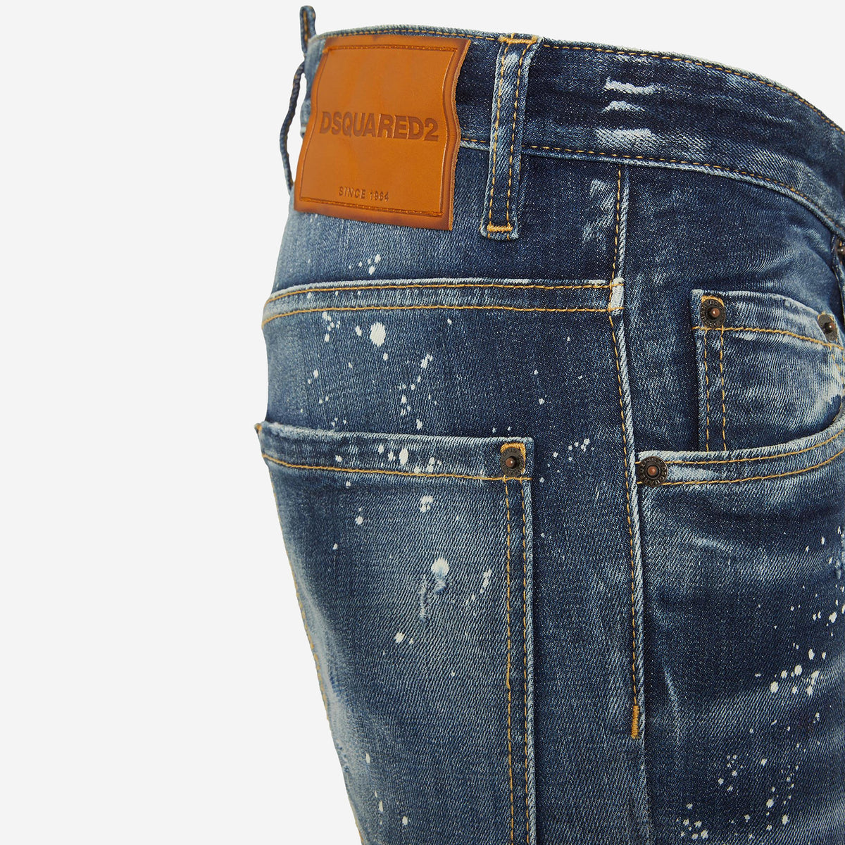 DSquared2 Medium Easy Red Spots Wash Skater Jean