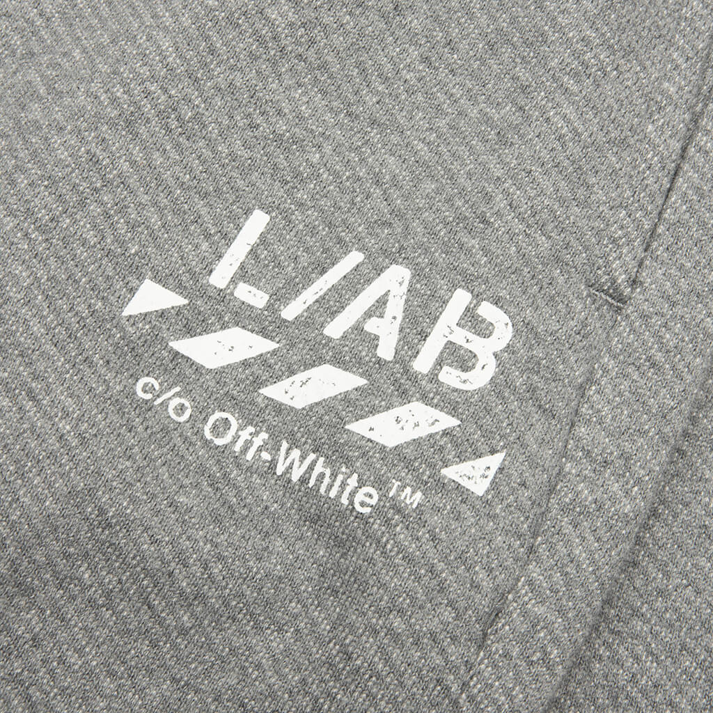 Core Diagonal Relaxed Sweatpants - Heather Grey