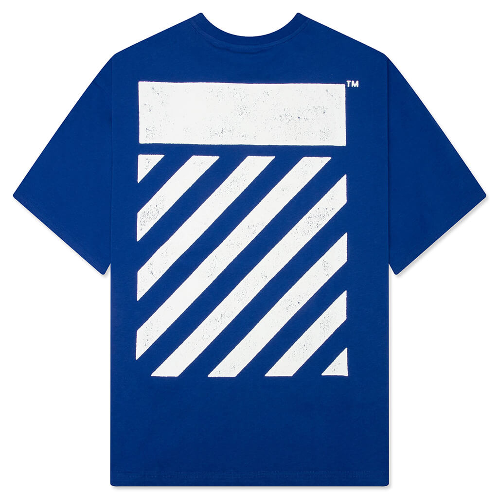 Core Diagonal S/S Tee - Cobalt Blue