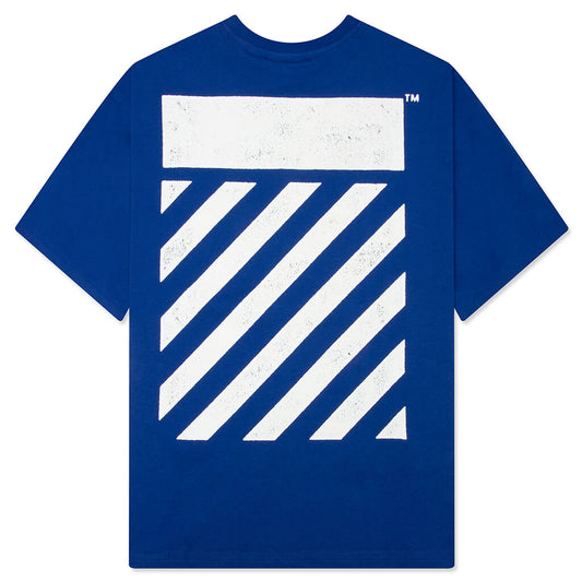 Core Diagonal S/S Tee - Cobalt Blue
