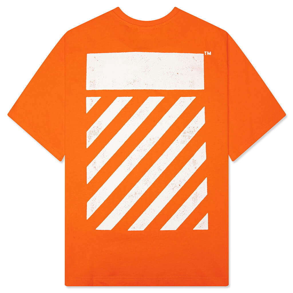 Core Diagonal S/S Tee - Orange Tiger