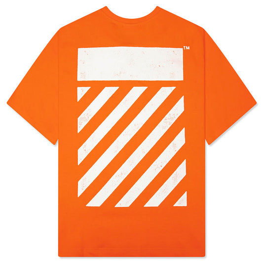 Core Diagonal S/S Tee - Orange Tiger