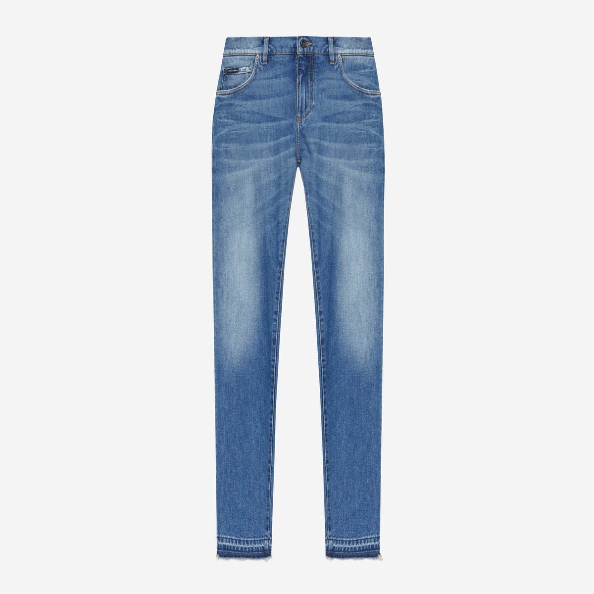 Dolce & Gabbana Slim-Fit Stretch Cotton Plaque Jeans