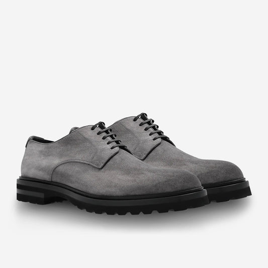 Dolce & Gabbana Grey Suede Derby Shoe