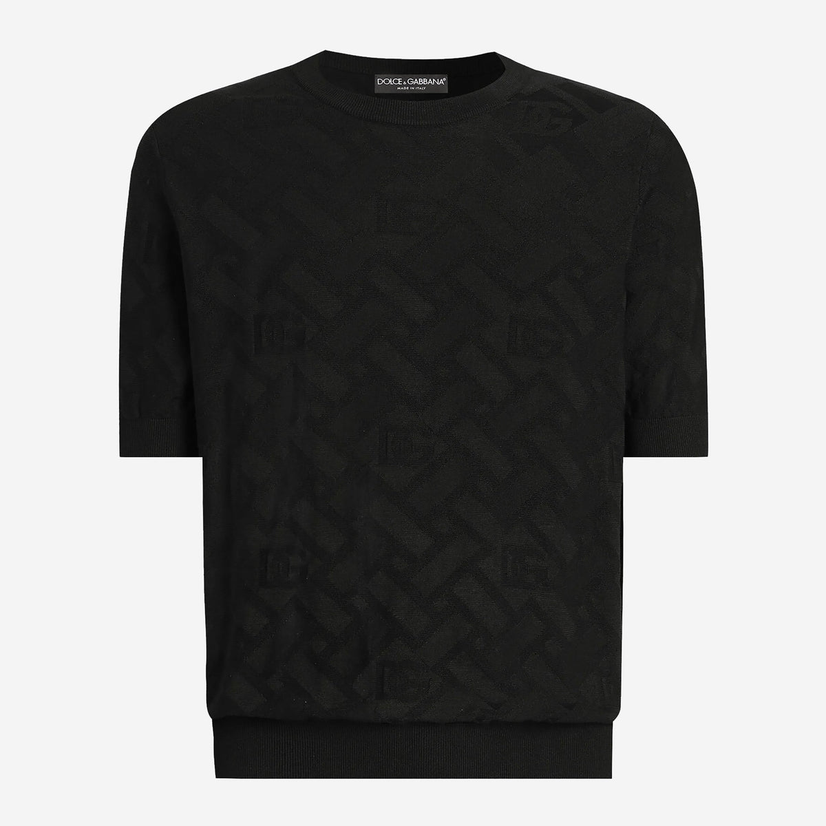 Dolce & Gabbana Micro-Dot Stitch Silk Knitwear