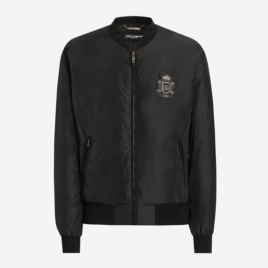 Dolce & Gabbana Crest Patch Bomber Jacket