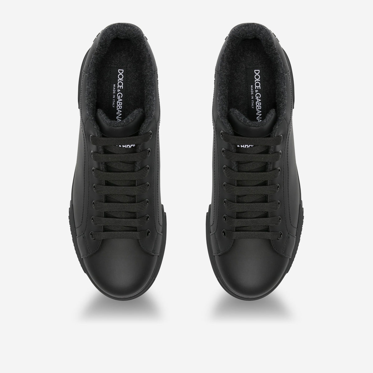 Dolce & Gabbana Portofino Fussbett Insole Calfskin Sneakers