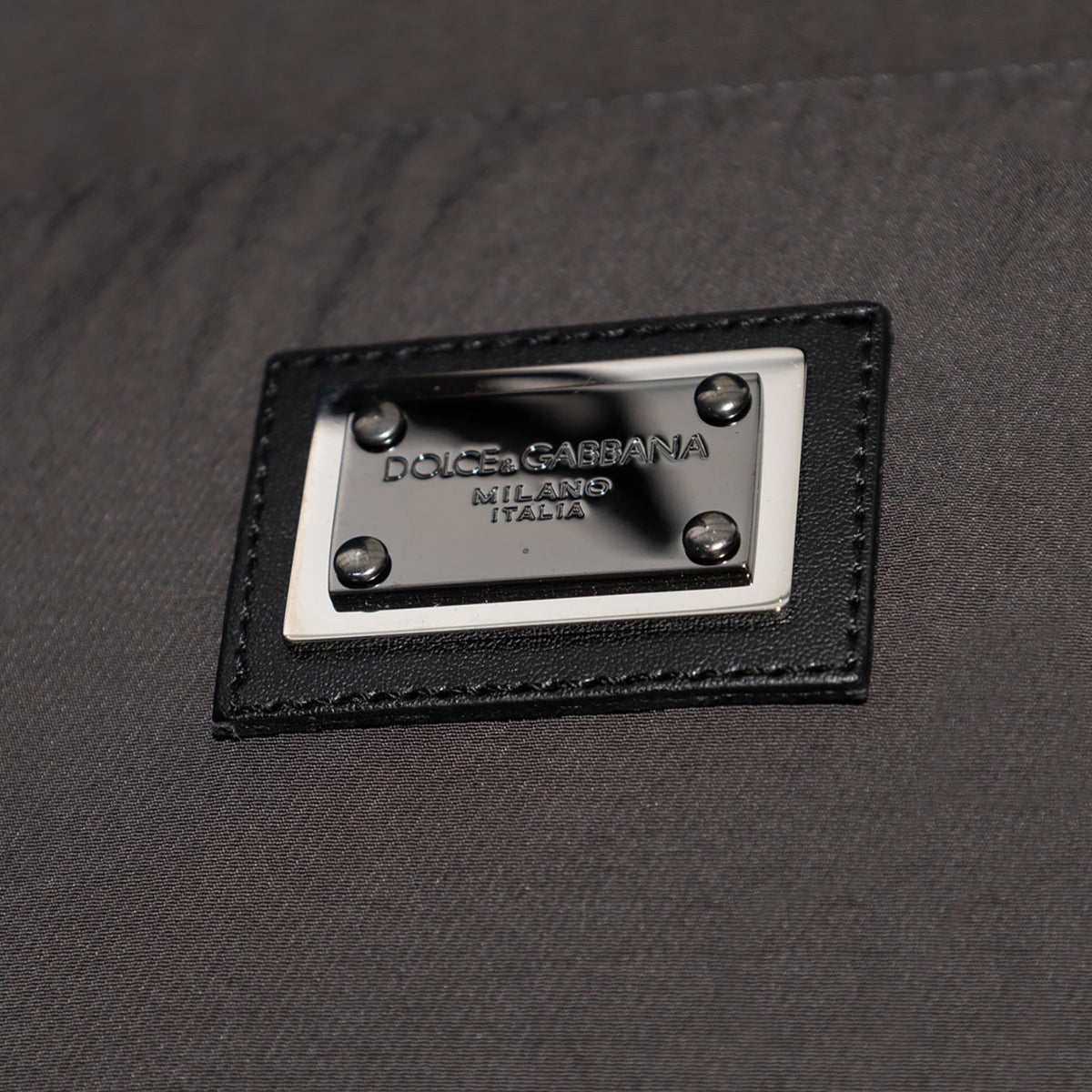 Dolce & Gabbana Hooded Plaque Puffa Jacket