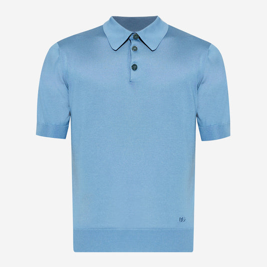 Dolce & Gabbana Silk Knitwear Polo Shirt