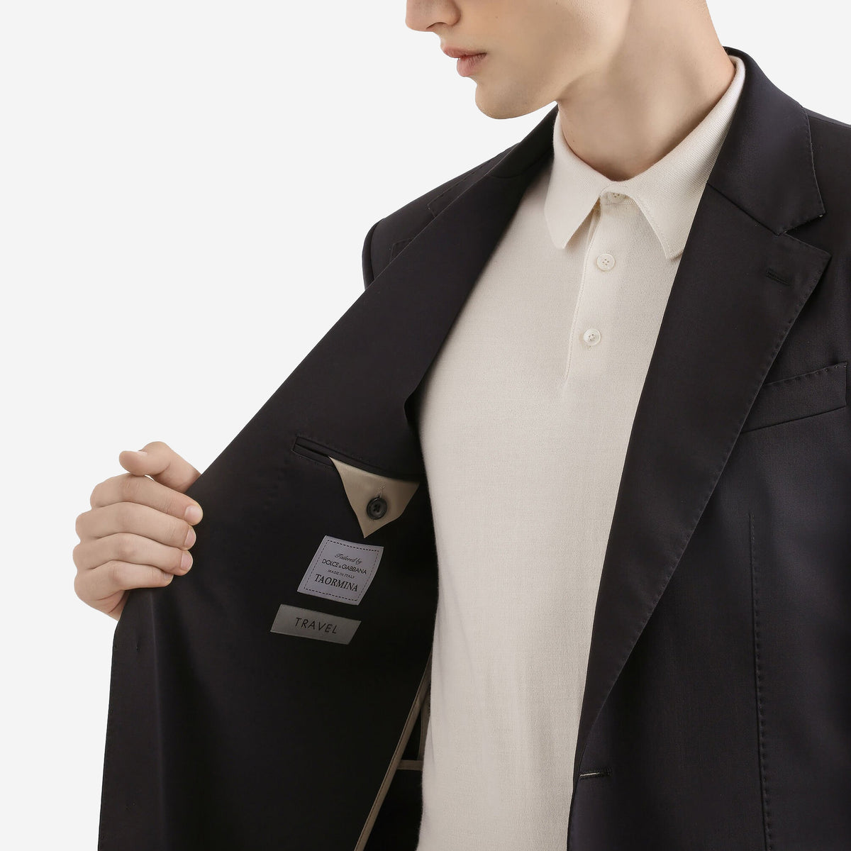 Dolce & Gabbana Single-Breasted Taormina Wool Canvas Jacket