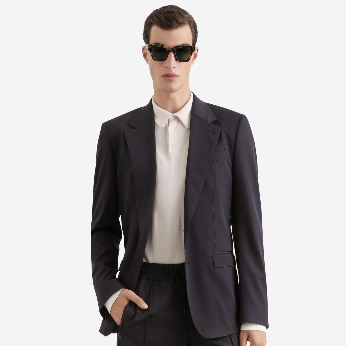 Dolce & Gabbana Single-Breasted Taormina Wool Canvas Jacket