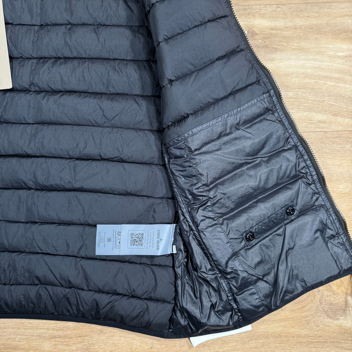 Stone Island Nylon Down-TC Vest in Navy Castmark