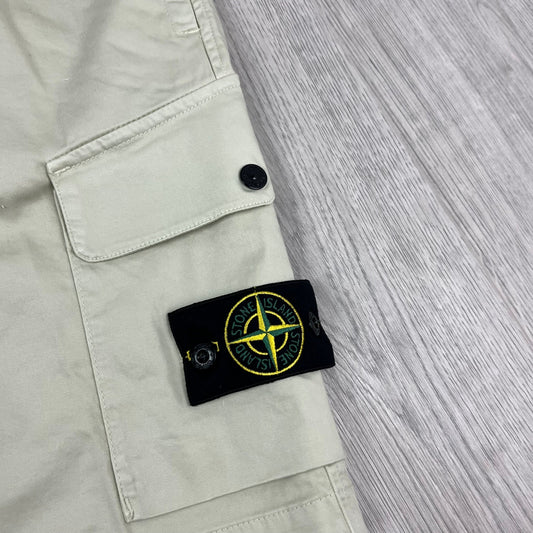 Stone Island Cargo Shorts - Sand Castmark